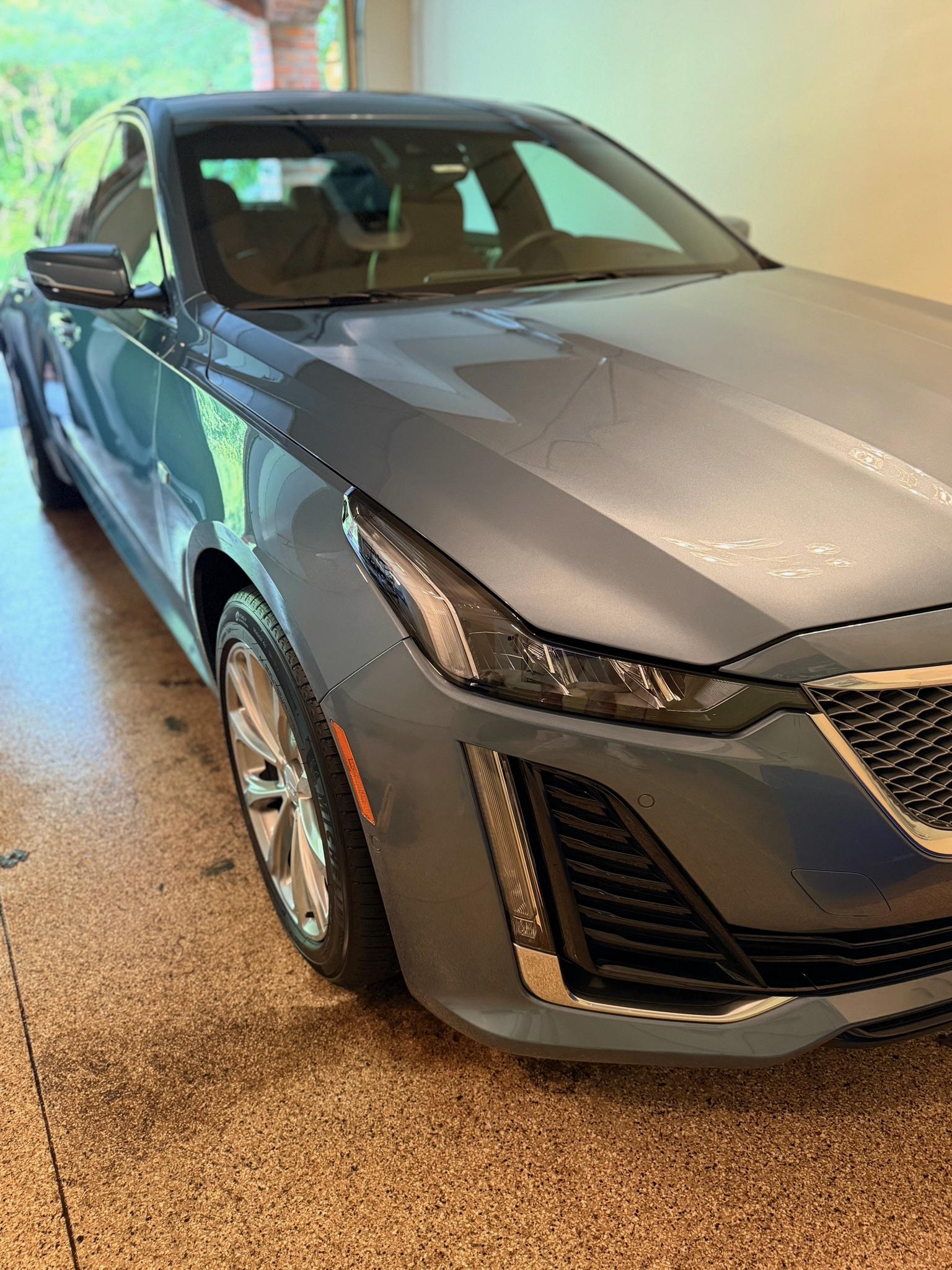 Sedan with detailed exterior and clear coat protection